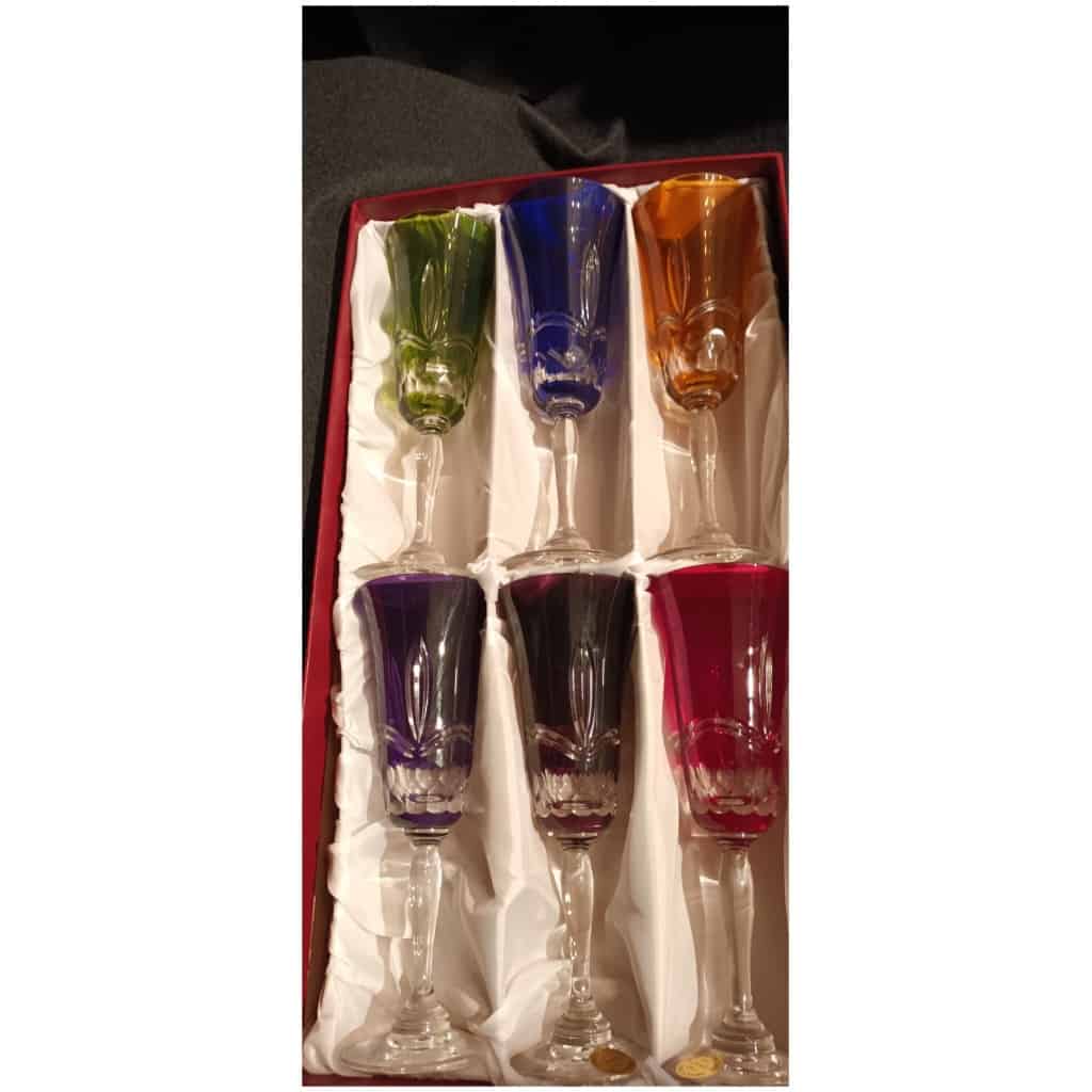 Flûtes à champagne en cristal de couleur 4