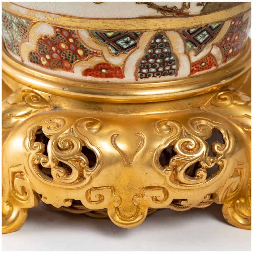 Paire De Lampes Satsuma. XIXème Siècle. 9