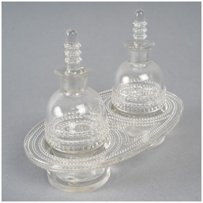1932 René Lalique – Huilier Vinaigrier Nippon Verre Blanc