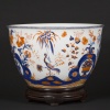 Vasque en porcelaine et son socle en bois, XIXe 11