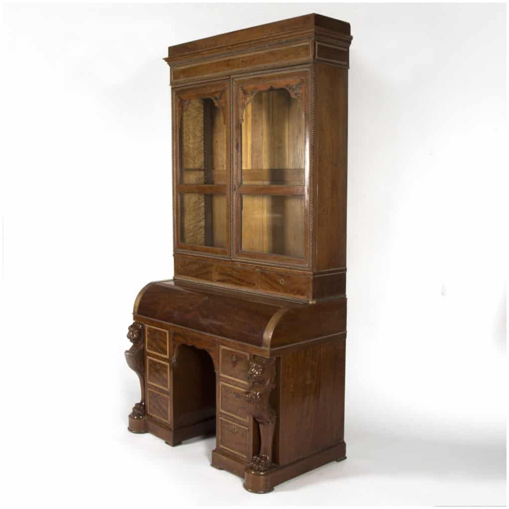 Desk in the style of Jacob-Desmalter in mahogany, XIXe 4