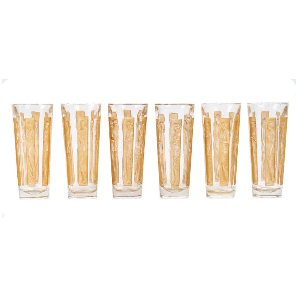 R. Lalique – Série de 6 verres » Six figurines » 3