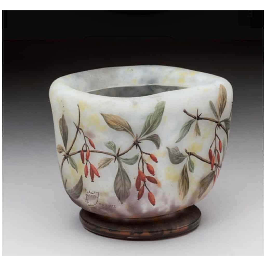 Daum: Vase with square section 1905 4