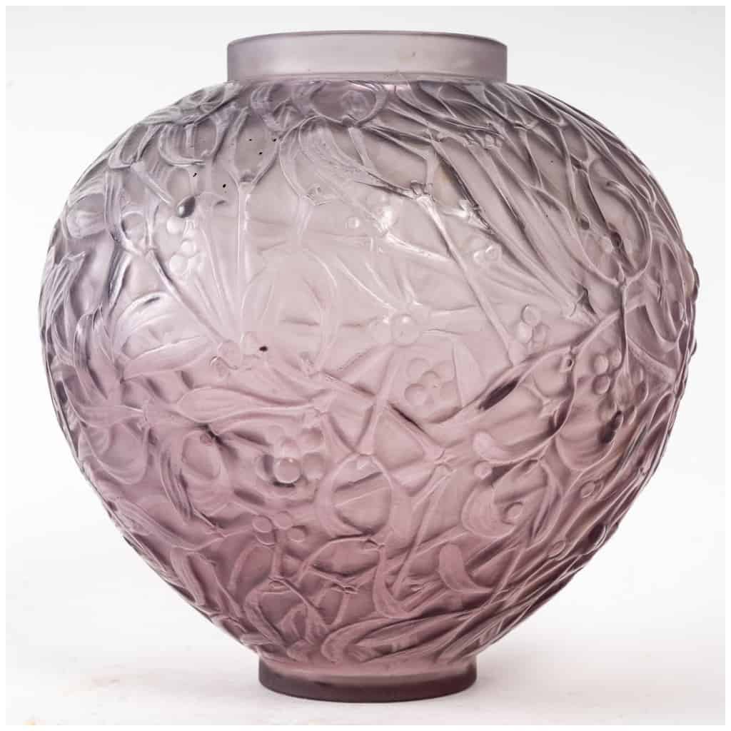 R.Lalique : Vase « Gui » Améthyste 4