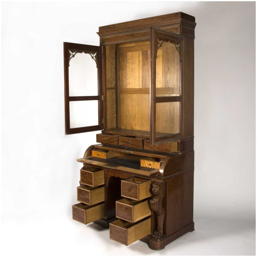Desk in the style of Jacob-Desmalter in mahogany, XIXe 6