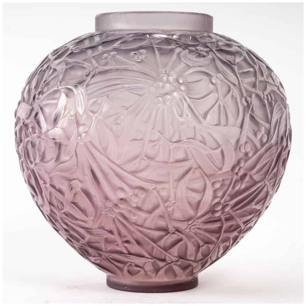 R.Lalique: Vase “Gui” Amethyst 5
