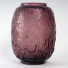 René Lalique : Vase « Monnaie du Pape » teinté Améthyste -1914 11