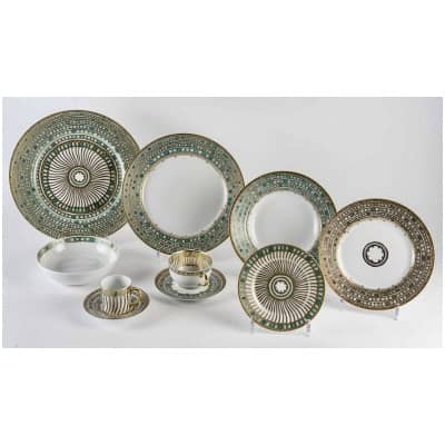 Haviland – Service Syracuse Porcelaine De Limoges Emaillée – 60 pièces