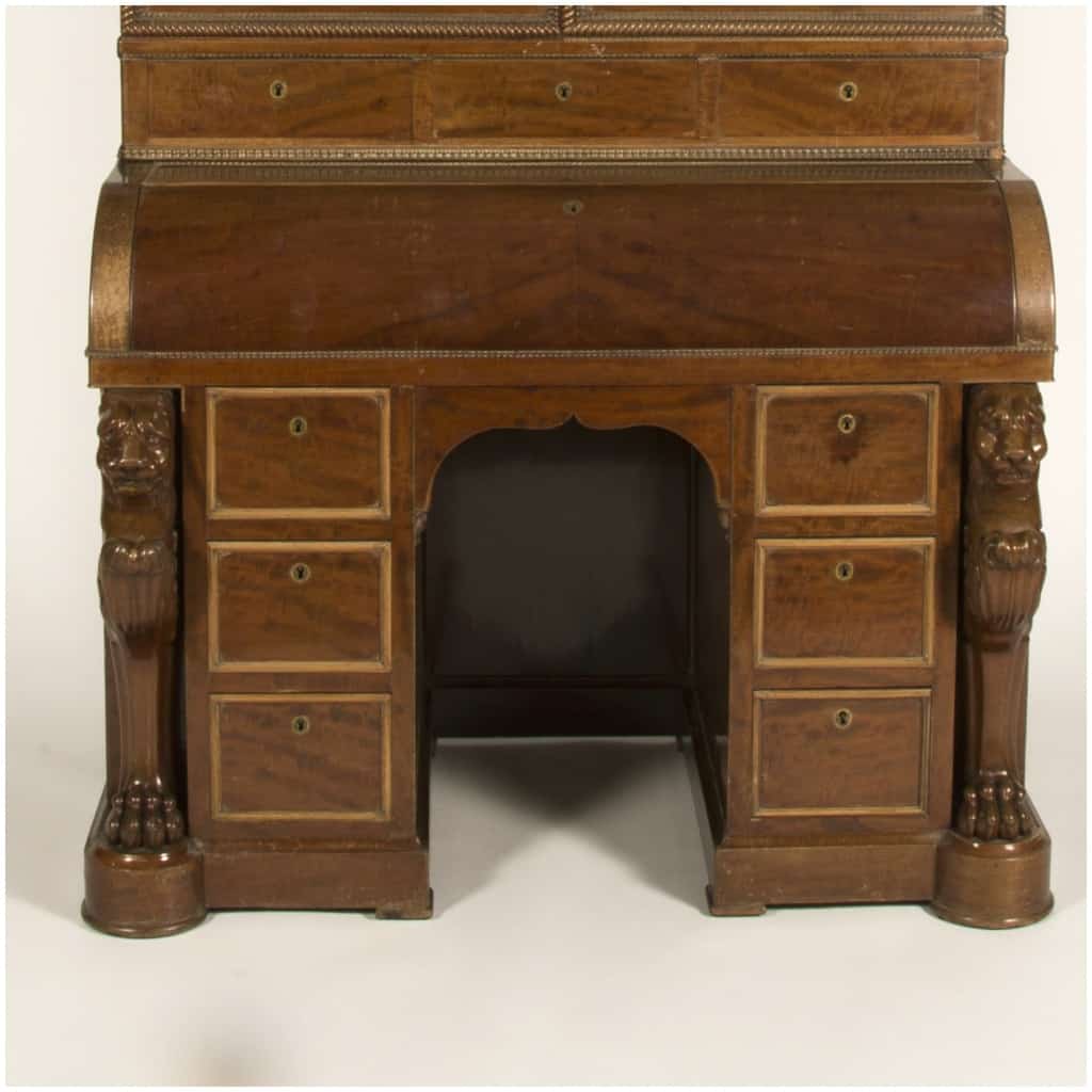 Desk in the style of Jacob-Desmalter in mahogany, XIXe 7