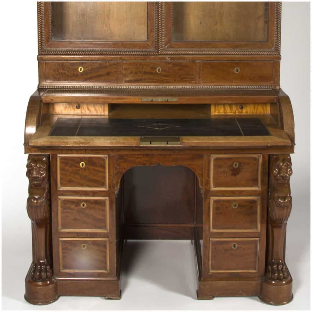 Desk in the style of Jacob-Desmalter in mahogany, XIXe 8