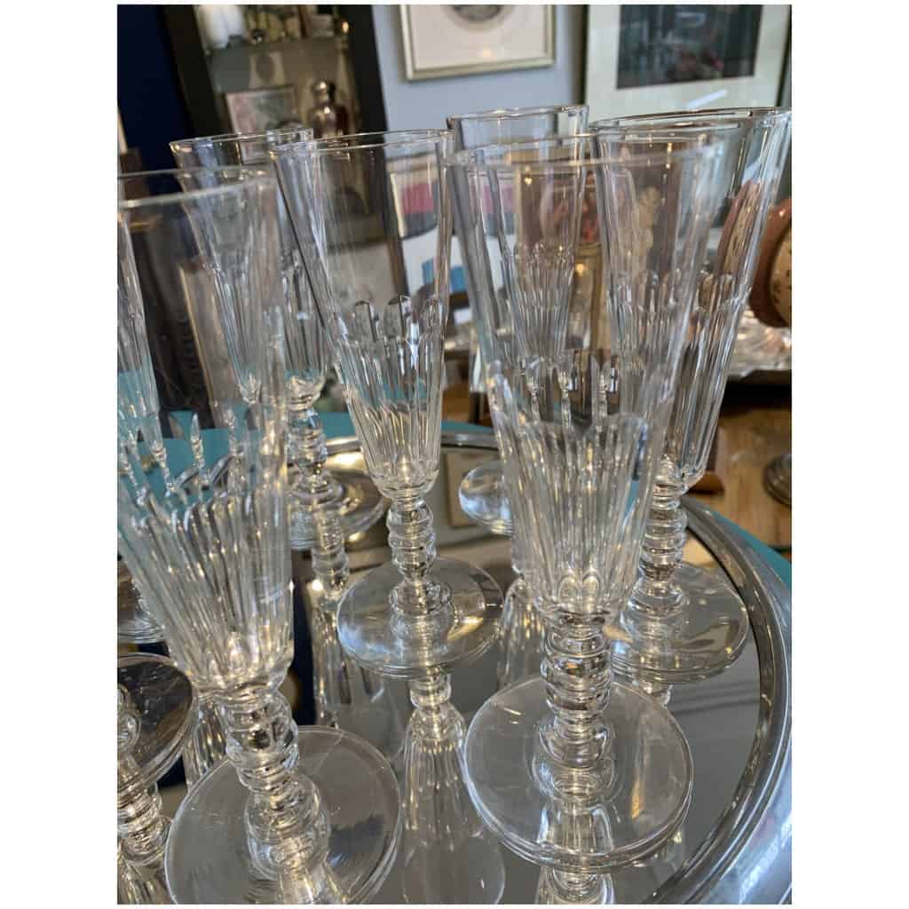 Baccarat champagne flutes 4