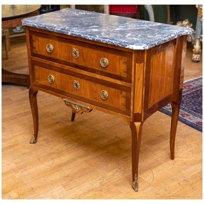 Commode d’Epoque Transition estampillée J. Popsel. XVIIIème Siècle.