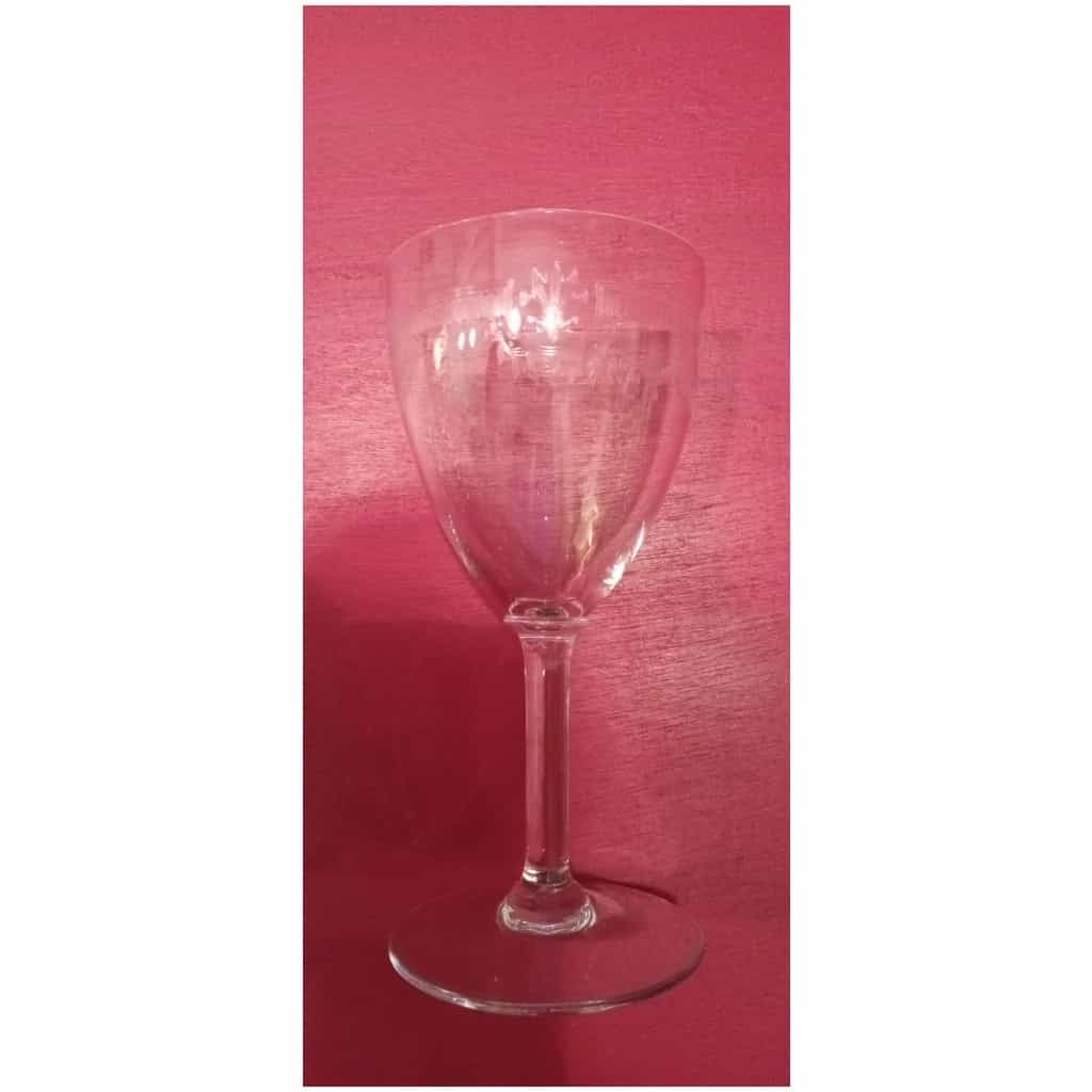 11 Verres à eau,20 verres à vin de la cristallerie Saint Louis modèle Manon 4