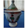 Charmant Service à café et thé en porcelaine Vieux Paris, époque Restauration, thème  » jeux d’enfants « . 5 pièces 10