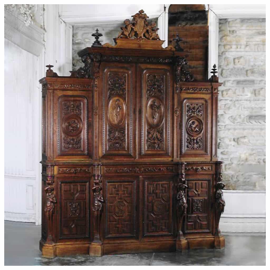 Alexandre Georges Fourdinois (1799-1871), two-part cabinet, XIXe 3