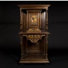 Cupid cabinet in carved and gilded walnut, XIXand 9