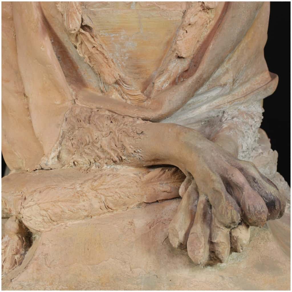 terracotta sphinx, XIXe 12