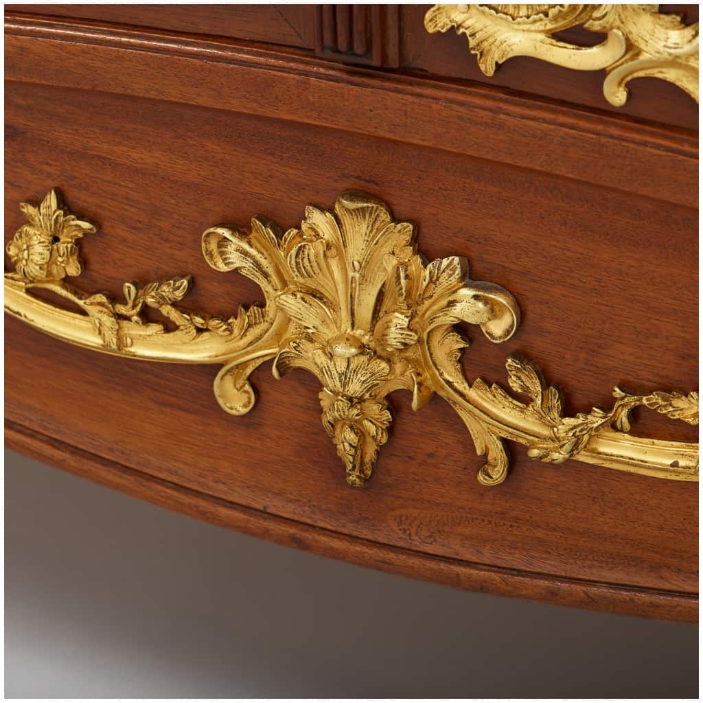Chambre de style Louis XV en marqueterie damier, XIXe 13