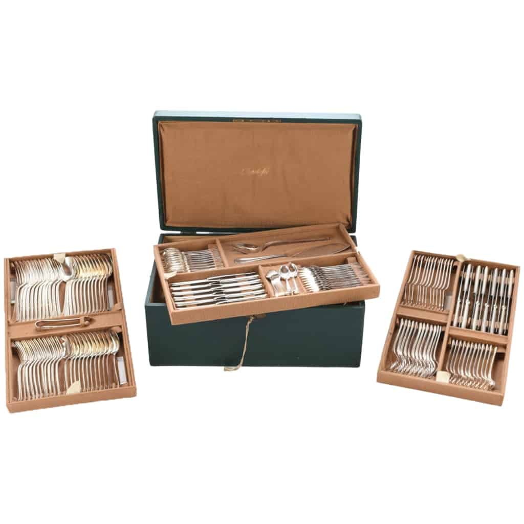 Christofle: BOREAL model – 160-piece silver-plated cutlery set 3