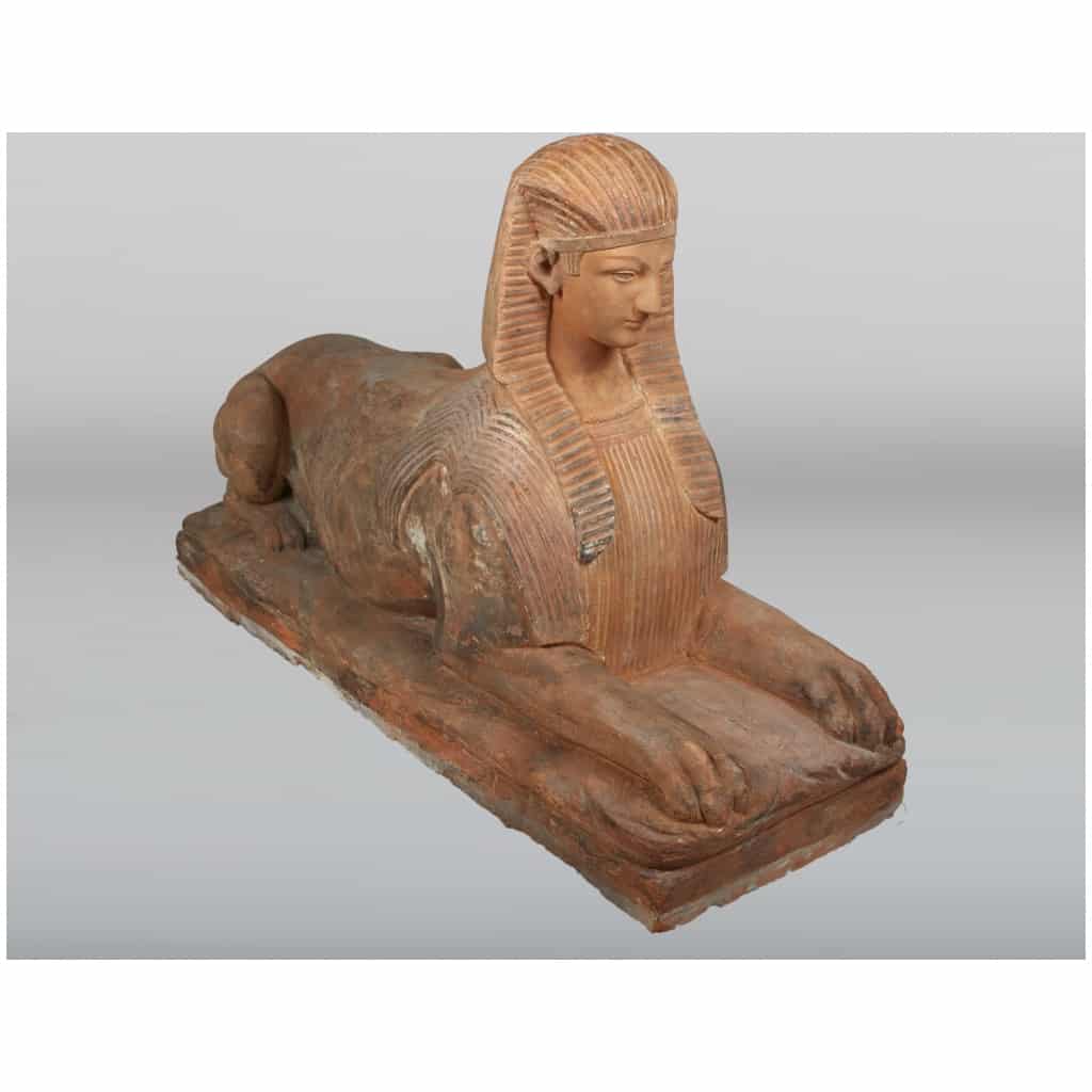 terracotta sphinx, XIXe 5