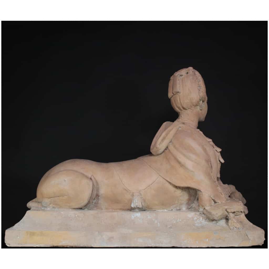 terracotta sphinx, XIXe 6