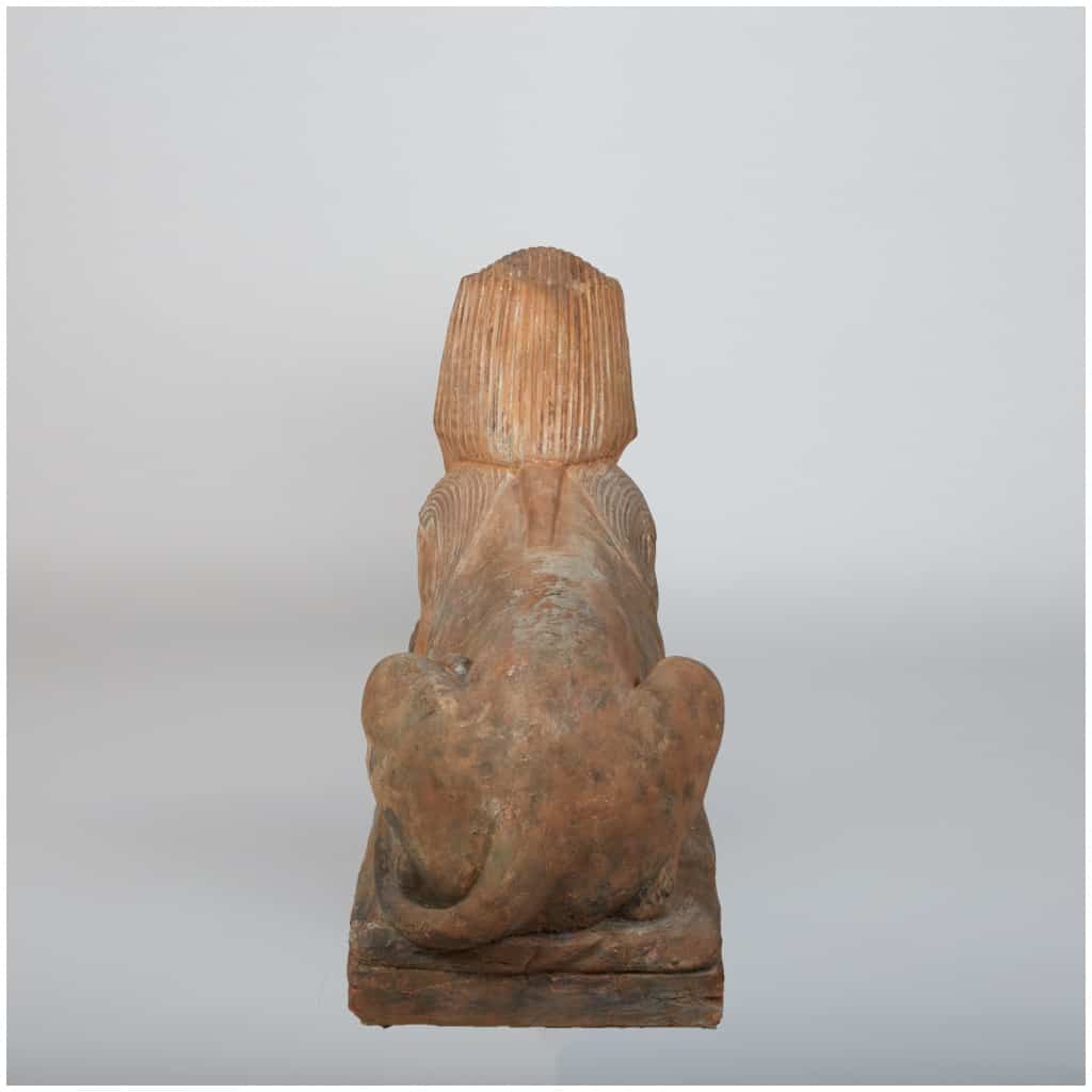 terracotta sphinx, XIXe 6