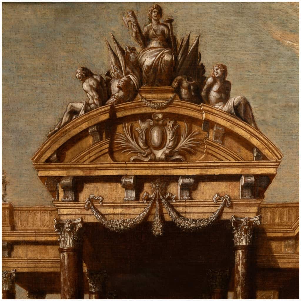 Attribué à Jacob Balthasar Peeters (1665-vers 1720), Fantaisie architecturale, fin XVIIe 6