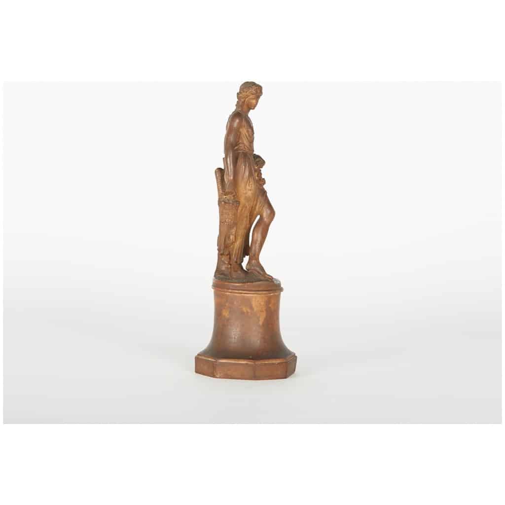 Terracotta Woman In The Antique, XVIIIe 7