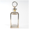 Lucien Falize : Paire de flacons a section carré en argent massif et cristal circa 1905 13
