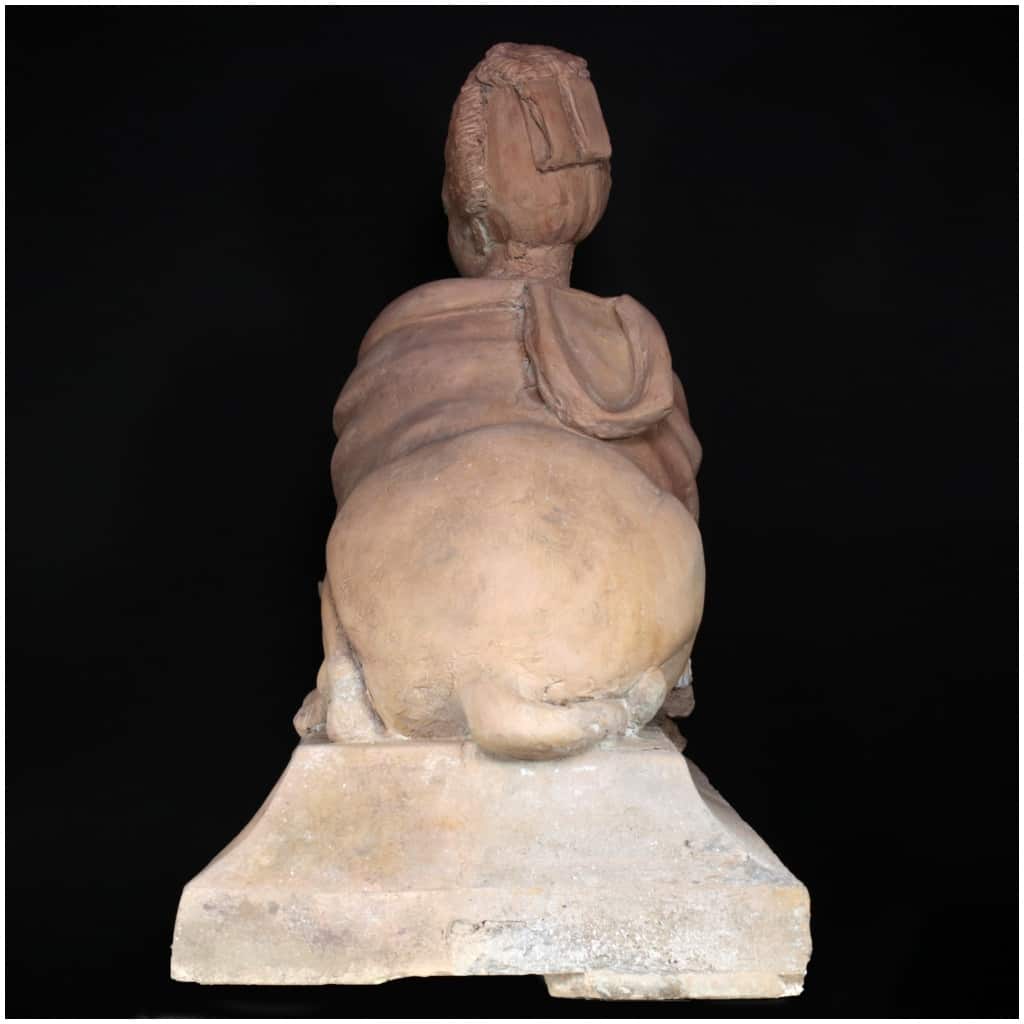 terracotta sphinx, XIXe 7