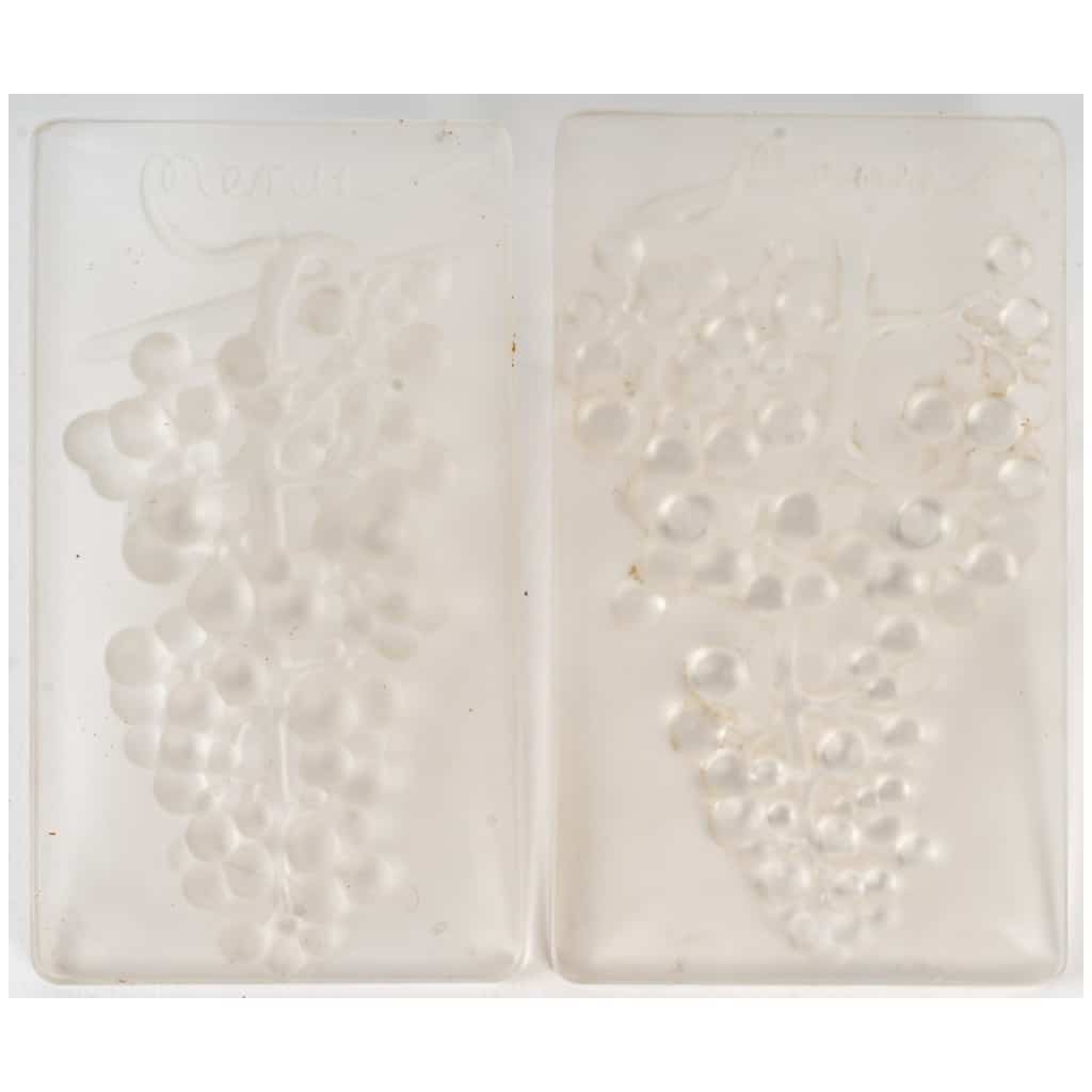 René Lalique (1860-1945) : 2 Menus « Raisin Chasselas », « Raisin Muscat » 6