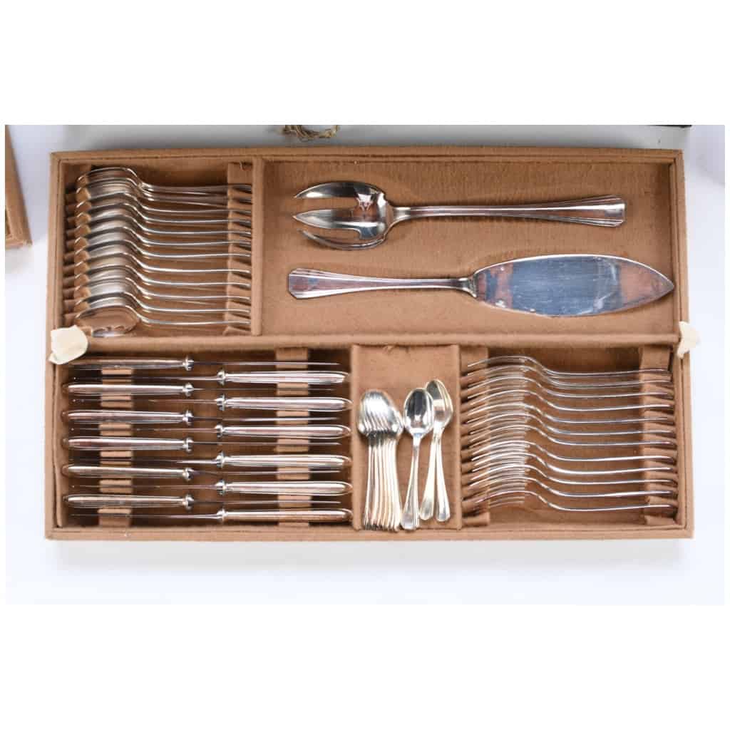 Christofle: BOREAL model – 160-piece silver-plated cutlery set 5