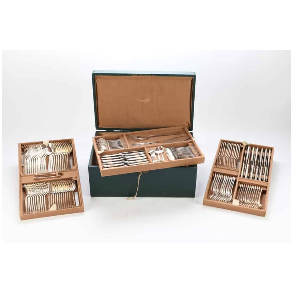 Christofle : modèle BOREAL – Ménagère en métal argenté 160 pièces 4