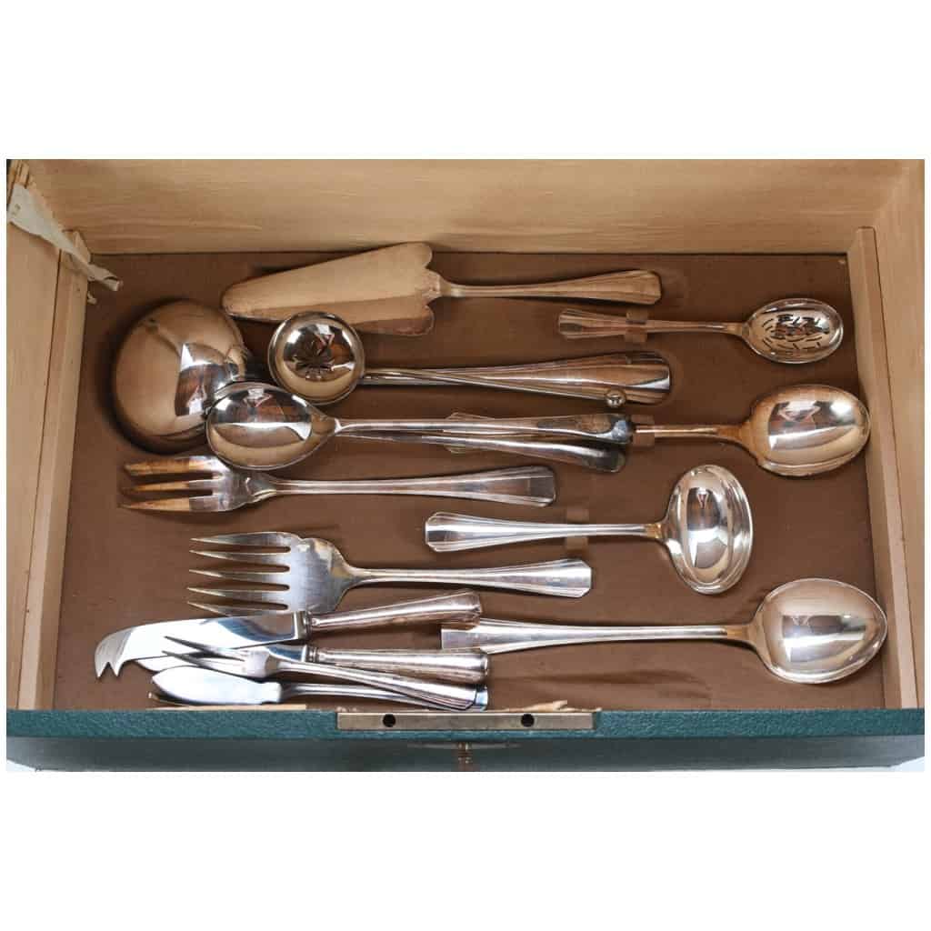 Christofle: BOREAL model – 160-piece silver-plated cutlery set 10