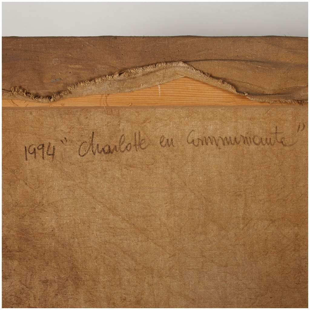 Thierry Bisch (1953), Charlotte en Communiante, huile sur toile, 1994 10