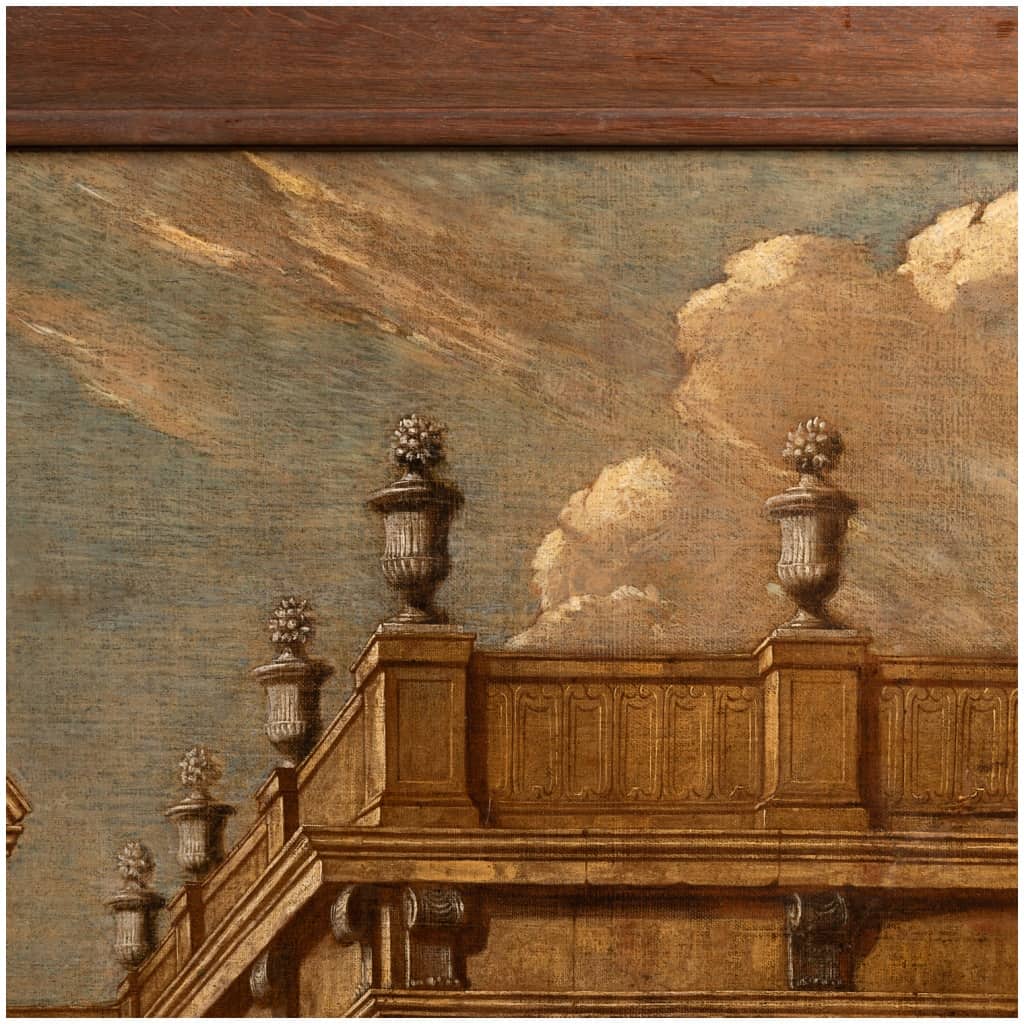 Attribué à Jacob Balthasar Peeters (1665-vers 1720), Fantaisie architecturale, fin XVIIe 11