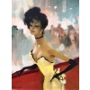 DOMERGUE Jean Gabriel Tableau XXè Siècle Casino de Paris Huile Sur Isorel Signée 14