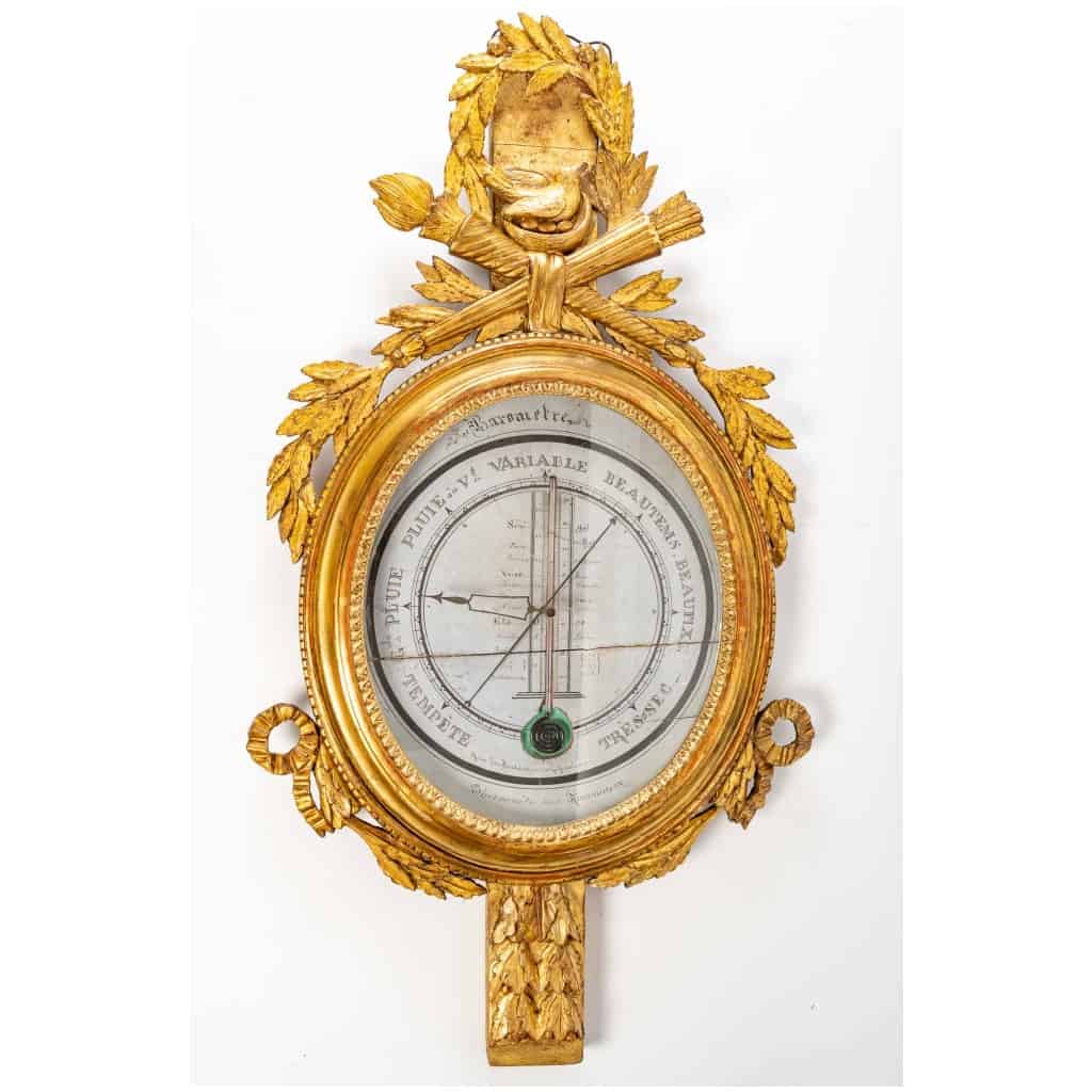 Louis period barometer - thermometer XVI (1774 – 1793). 3