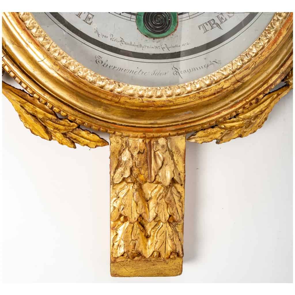 Baromètre – thermomètre d’époque Louis XVI ( 1774 – 1793). 5