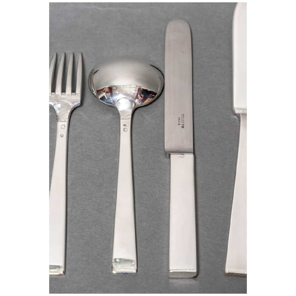 Jean Tétard cutlery set in sterling silver 7