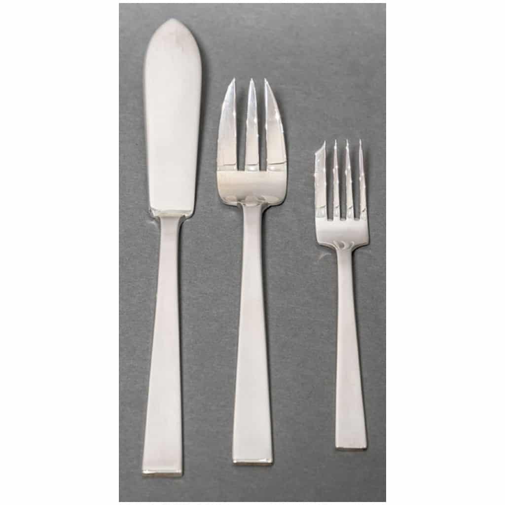 Jean Tétard cutlery set in sterling silver 8