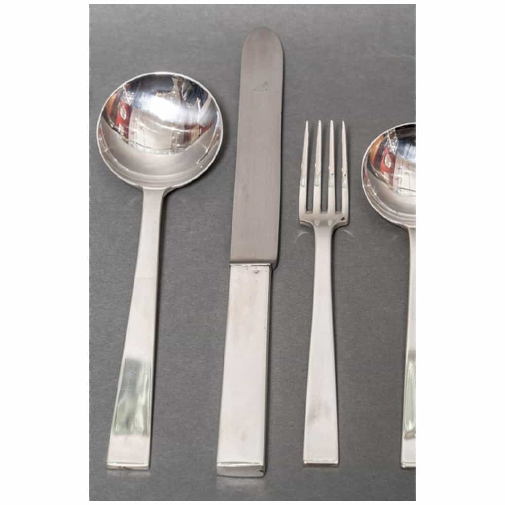 Jean Tétard cutlery set in sterling silver 12