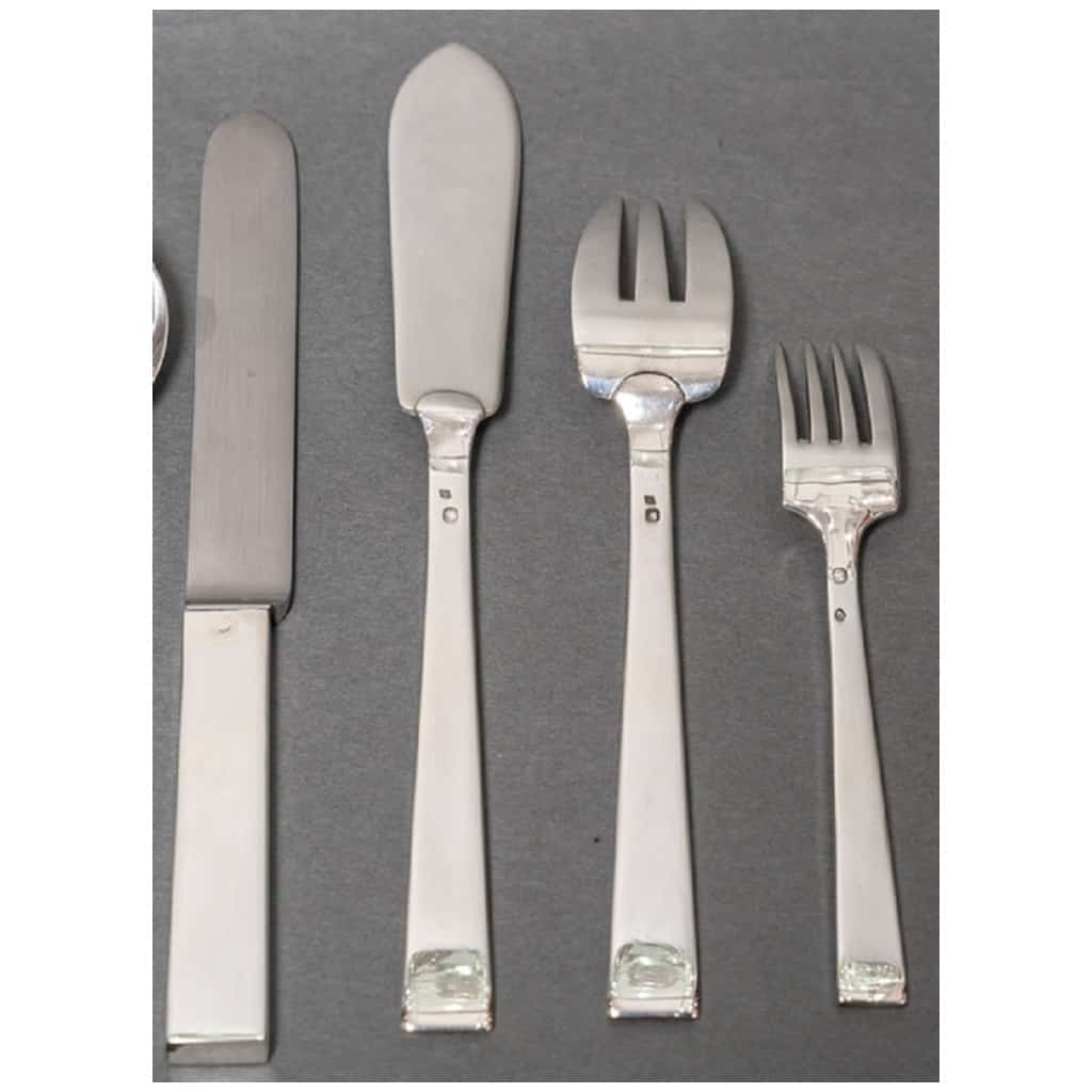 Jean Tétard cutlery set in sterling silver 15