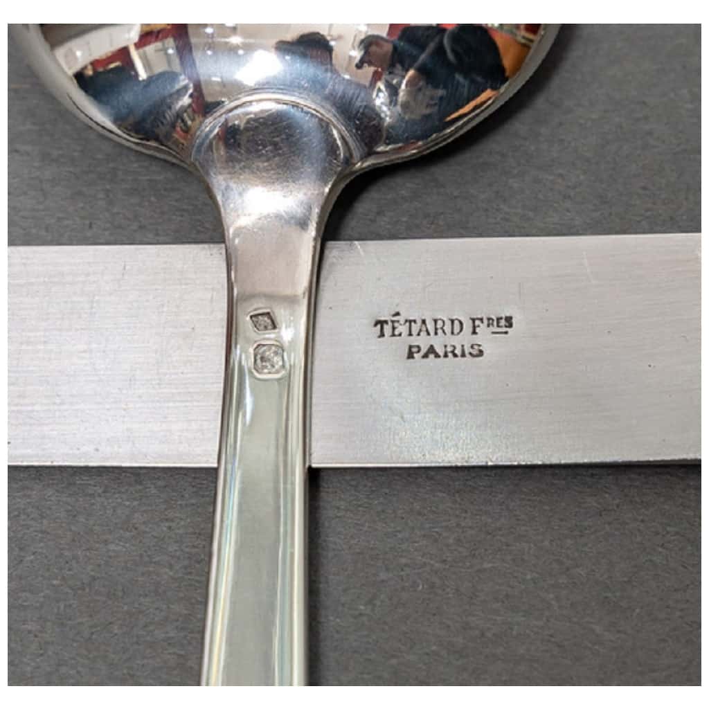 Jean Tétard cutlery set in sterling silver 18