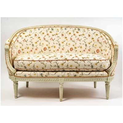 Claude Gorgu – Sofa in lacquered beech, Louis XVI period circa 1790 from the Hôtel de Jarnac