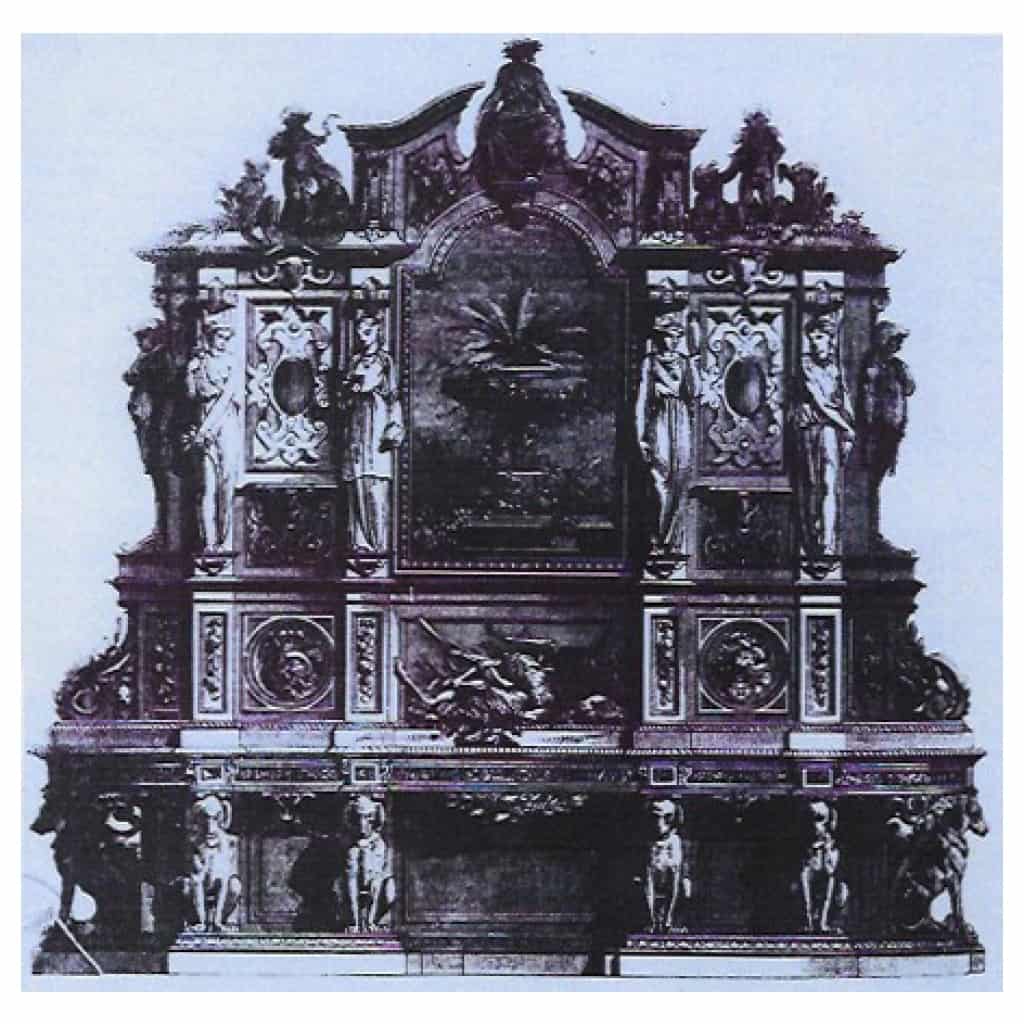 Alexandre Georges Fourdinois (1799-1871), cabinet à deux corps, XIXe 9