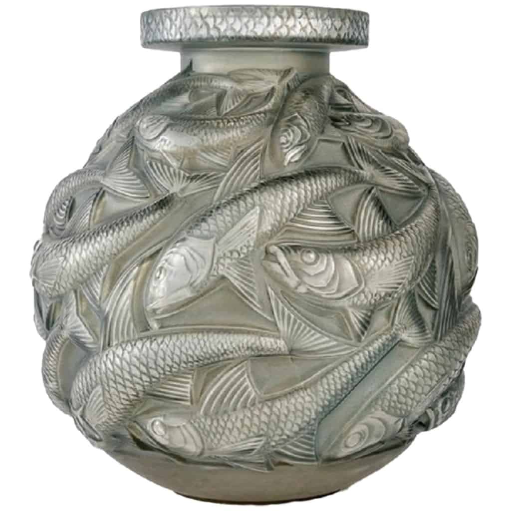 René Lalique: Vase 'Salmonidae' 1928 3
