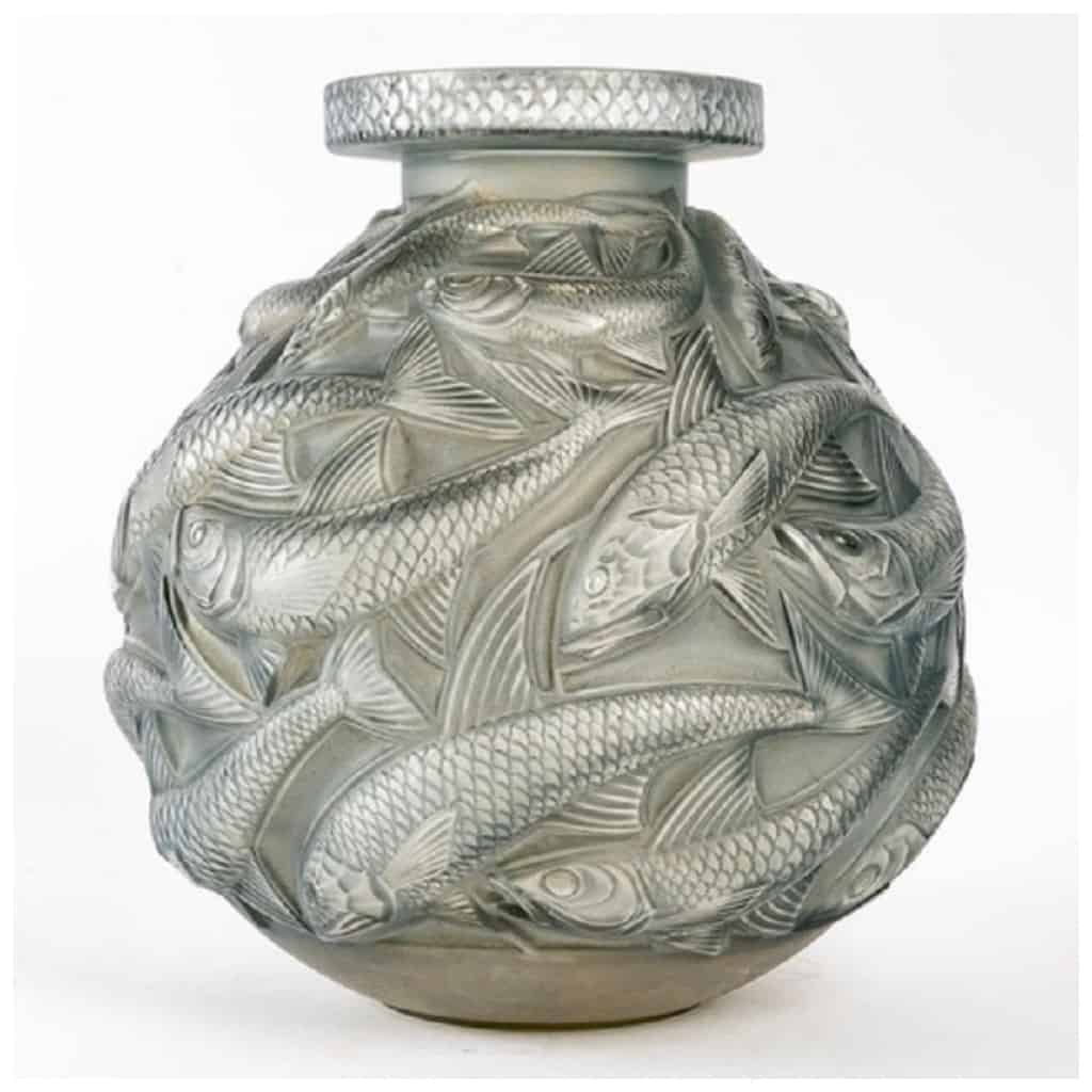 René Lalique: Vase 'Salmonidae' 1928 5