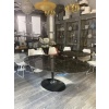 Saarinen & Knoll International: Table « tulipe », marbre marquina et rilsan noir 22
