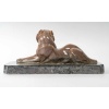 Sculpture « Lionne se léchant » par Marcel Guillard et Maurice Prost 15